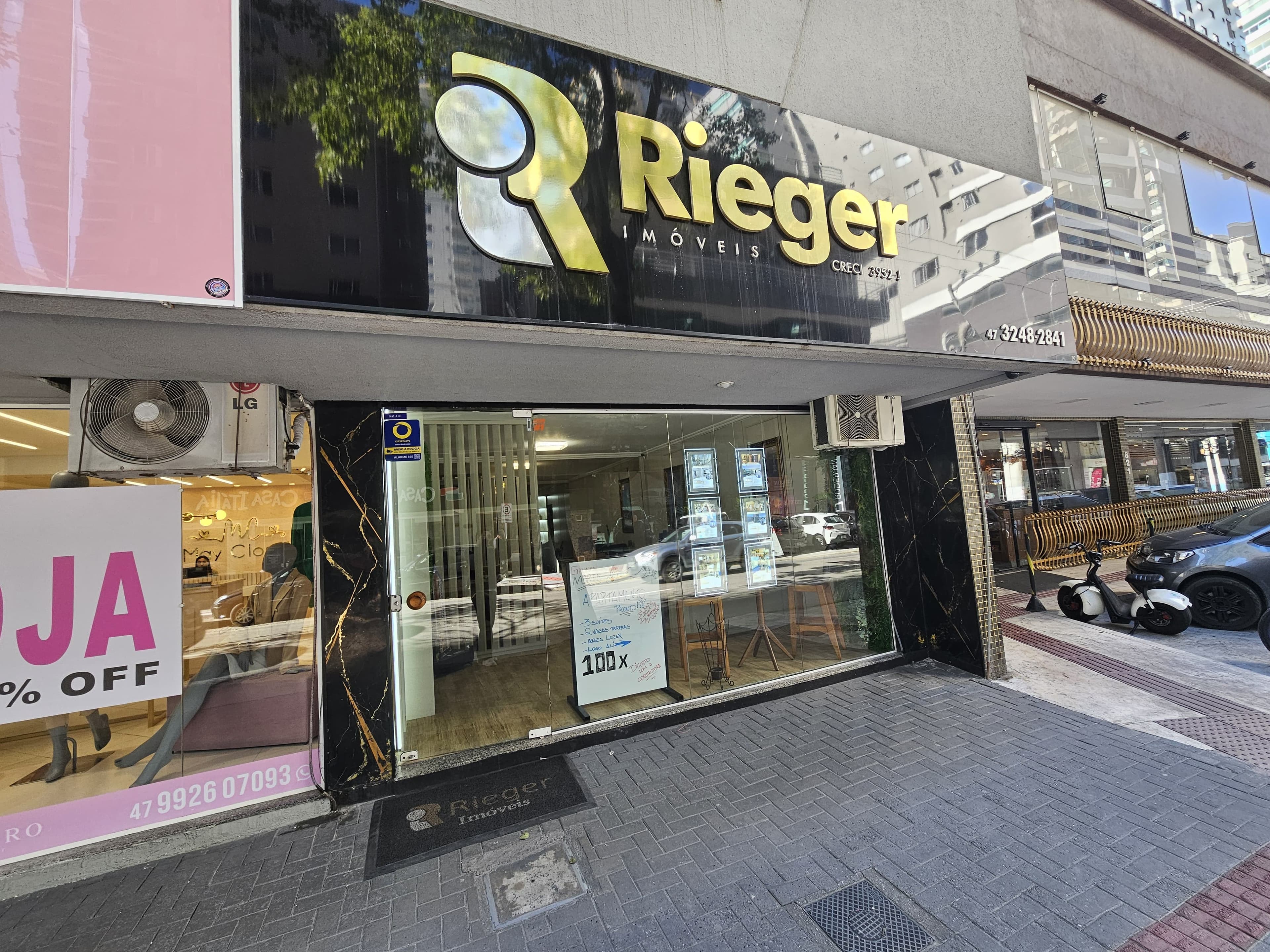 Fachada da Rieger Imóveis